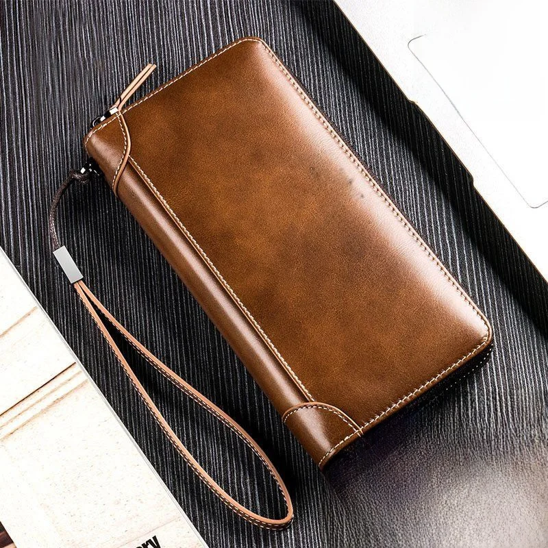 williampolo-men's-long-leather-wallet-zipper-large-capacity-simple-handbag-youth-style-2025-new-model-fashionable-accessory