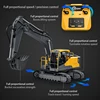 더블 E E598 EC160E 1:16 17CH RC 굴삭기 자동차 모델, 쓰리인원 듀얼 모드 크롤러 원격 제어 트럭 파는 소년 완구 3