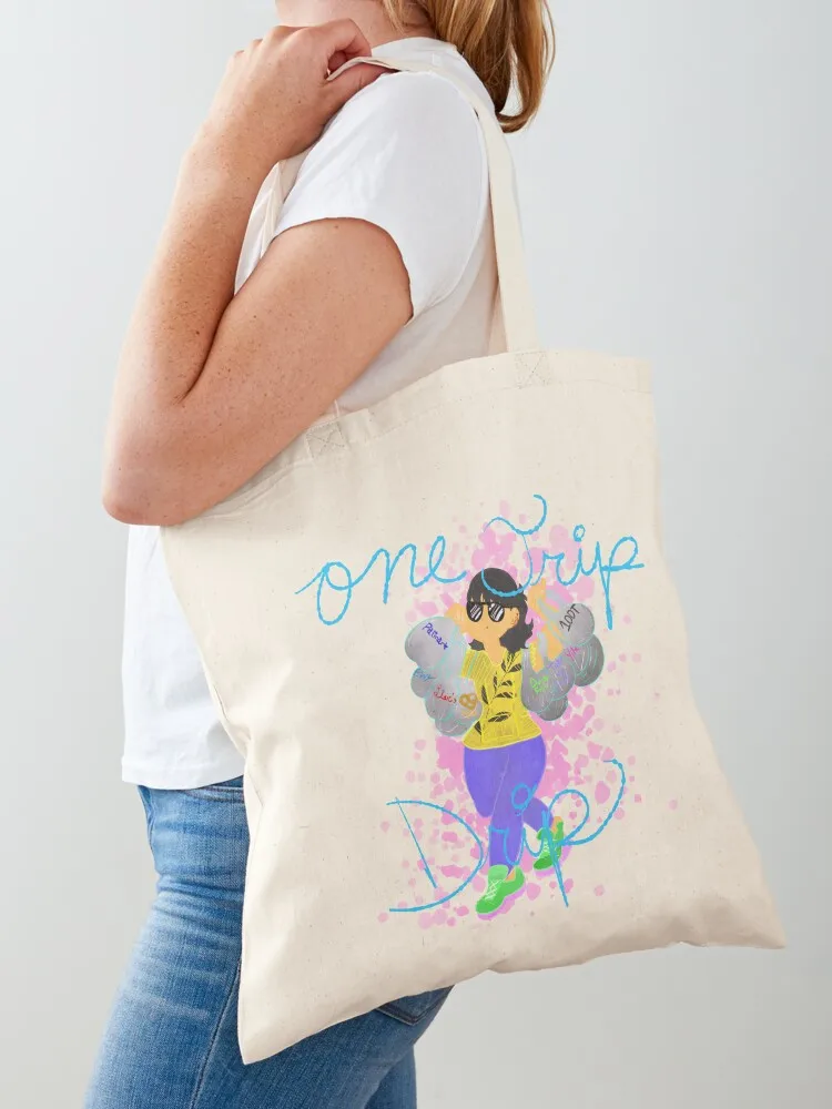 

One Trip Drip Tote Bag bag for beach custom canvas bag eco folding canvas tote