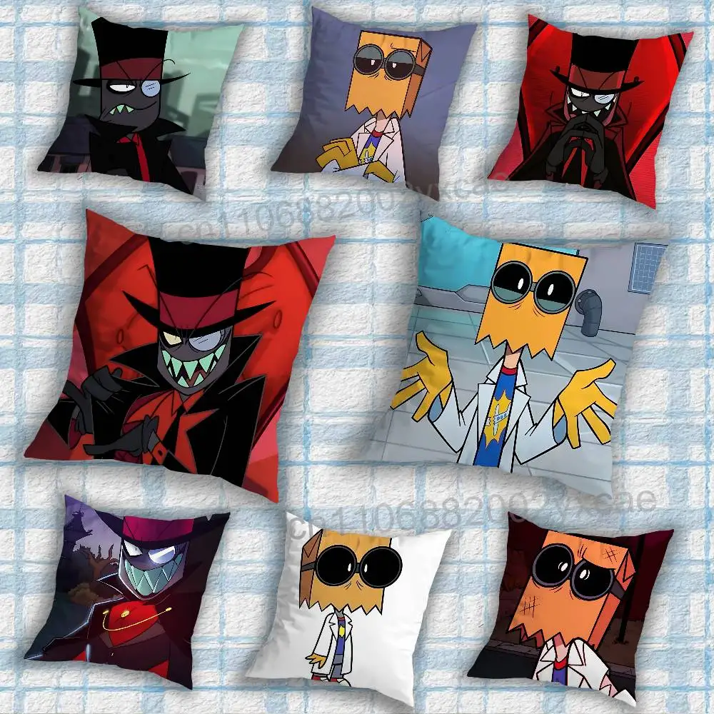 Dr. Flugslys Villainous Black Hat Cushion Cover Suitable For Sofa Car Bedroom Office Cushions Decorative Pillow Case