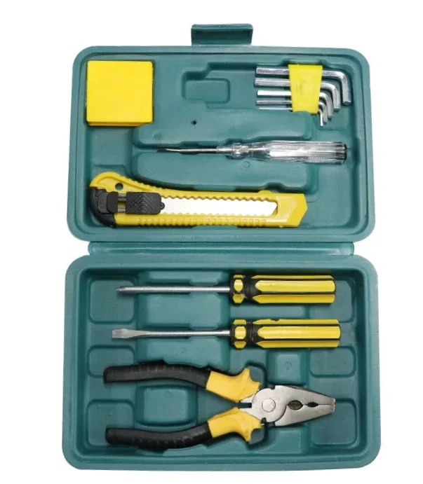 1set Complete Tools Set Kit Professional Hand Toolbox General Household Work Tool box Repairs Maintenance Metal Carpentry Tools