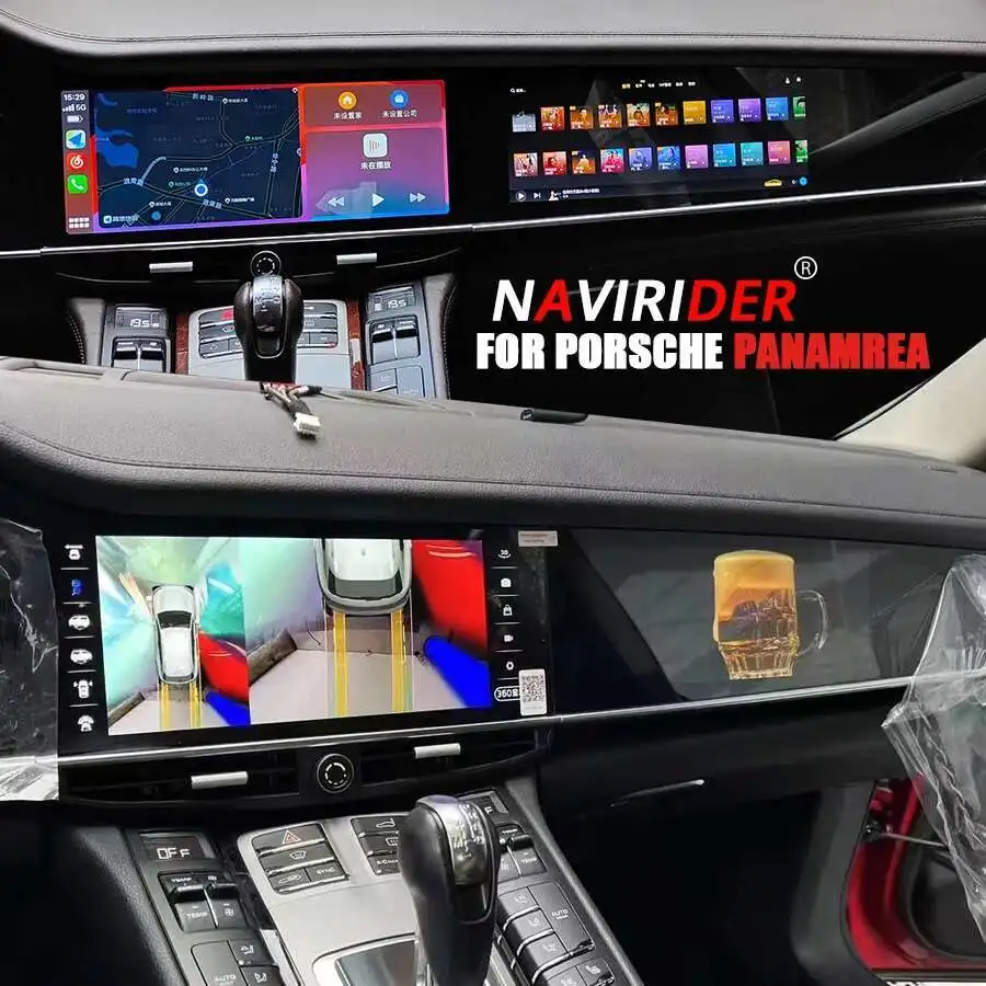 

Двойной экран 128G для Porsche Panamera 2010-2017 интеллектуальная система навигации GPS автомобильный радиоприемник мультимедийный плеер Carplay Auto WIFI