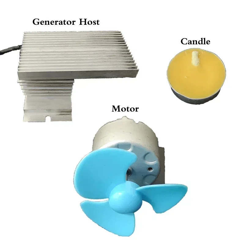 Small thermoelectric generator Seebeck effect thermal energy-electricity-kinetic energy thermoelectric power generation fan