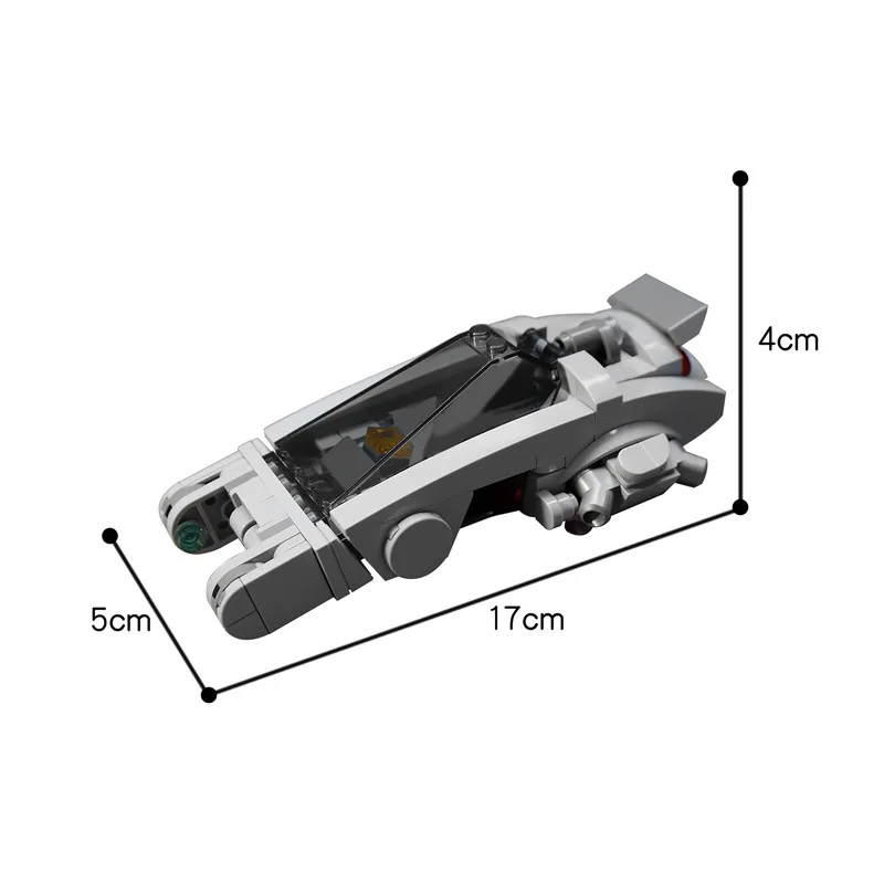 New inTechnical Aircraft MOC-10905 K's Spinner From mini Bladeds-Runner 2049 Airship Scale Building Blocks Collection Toys Gift