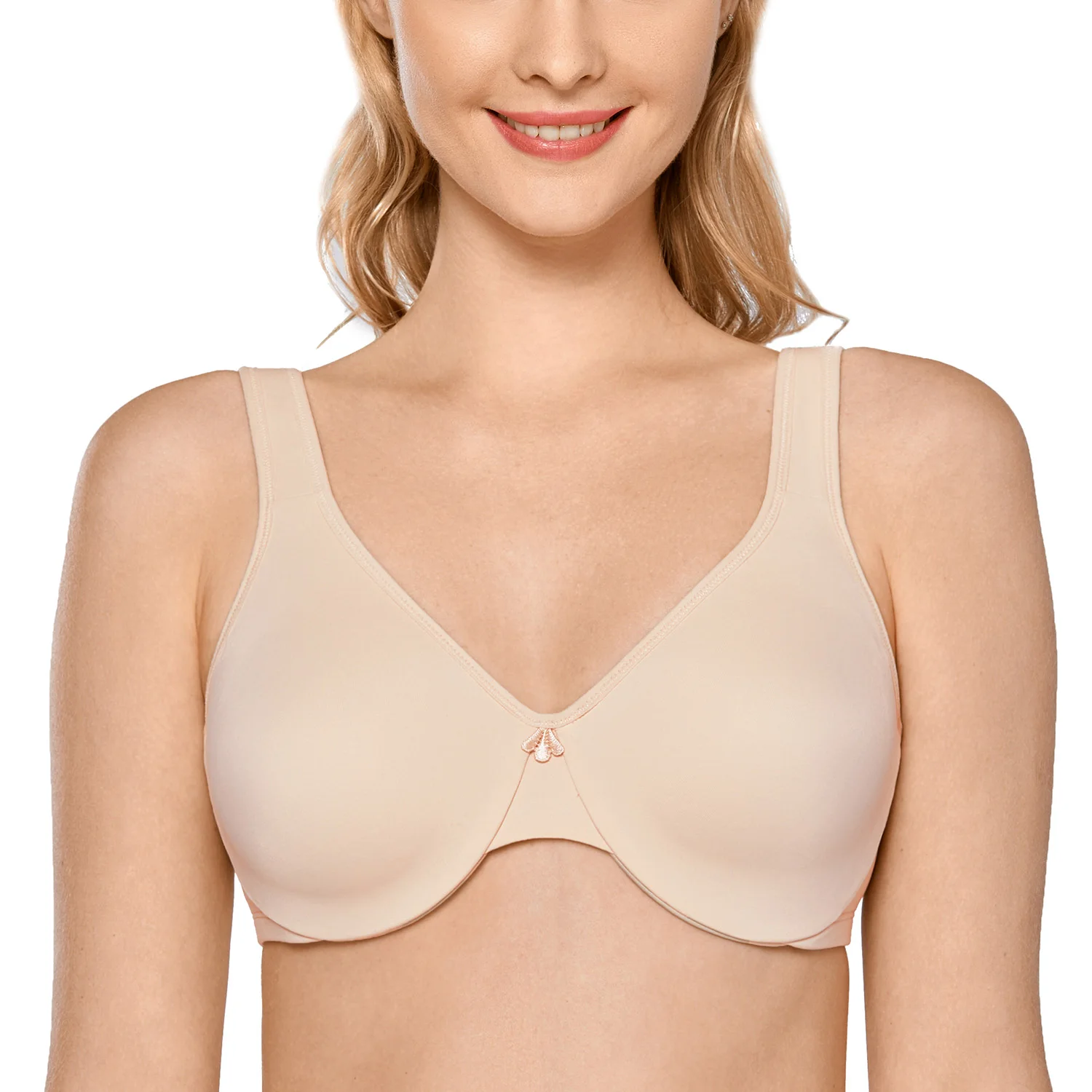 Delimira Plus Size Minimizer BH für Frauen glatte volle Abdeckung Bügel nahtlose große BHs d dd e f