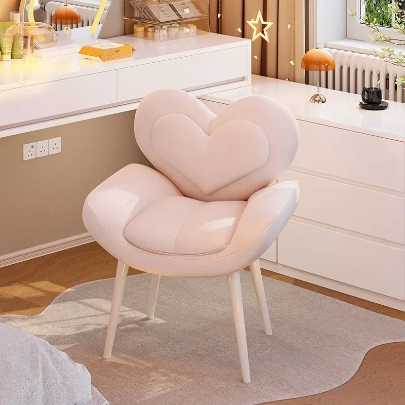 كرسي مكياج المشاهير على الإنترنت من كريم ويند لغرفة نوم الفتيات، مقعد مكياج منزلي عالي الإحساس، مقعد خفيف فاخر لخزانة الملابس