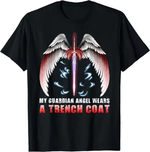 My Guardian Angel Wears A Trench Coat Vintage T-Shirt