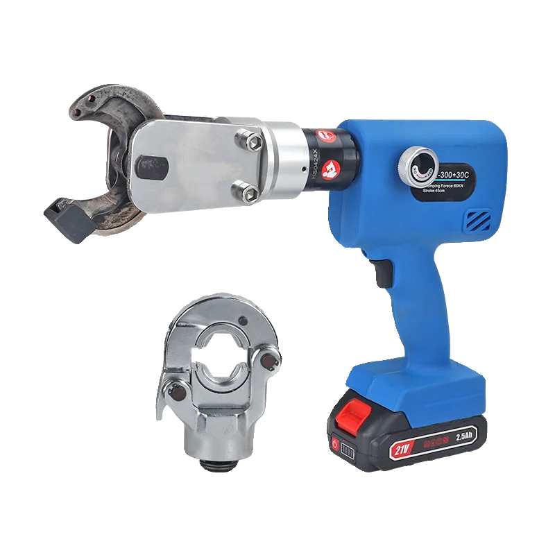 

Rechargeable 16-300 Hydraulic Pliers Safety Valve for Aluminum Copper Wire Portable Scissors for Cable Crimping Lithium Tool