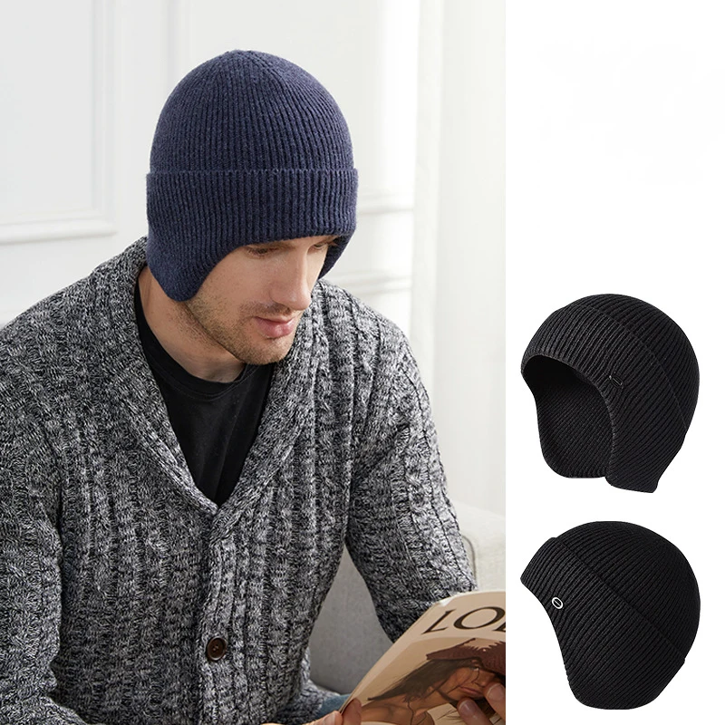 Cappello da golf Golf Cappelli lavorati a maglia autunnali e invernali per uomo e donna Paraorecchie caldi Berretto da sci in lana da ciclismo all'aperto Pratica per regalo