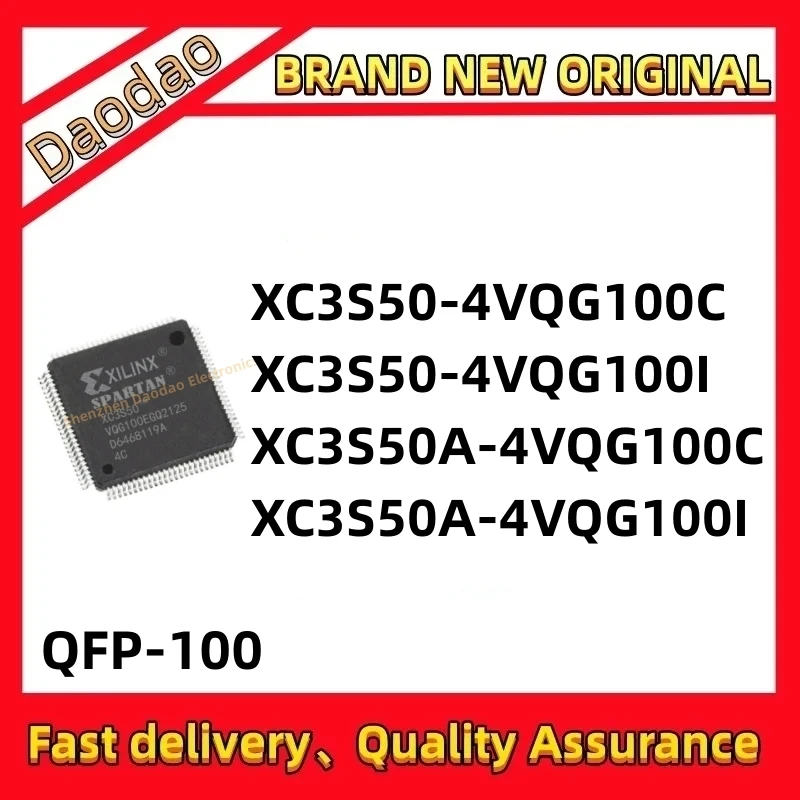 XC3S50-4VQG100C XC3S50-4VQG100I XC3S50A-4VQG100C XC3S50A-4VQG100I IC Chip QFP-100 New original