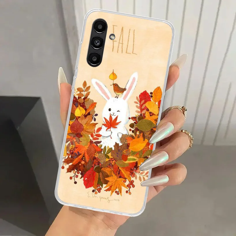 Pumpkin Happy Fall Autumn Phone Case for Samsung Galaxy A15 A25 A35 A55 A14 A24 A34 A13 A53 A12 A52S A23 A33 A24 A34 A03S A04S A