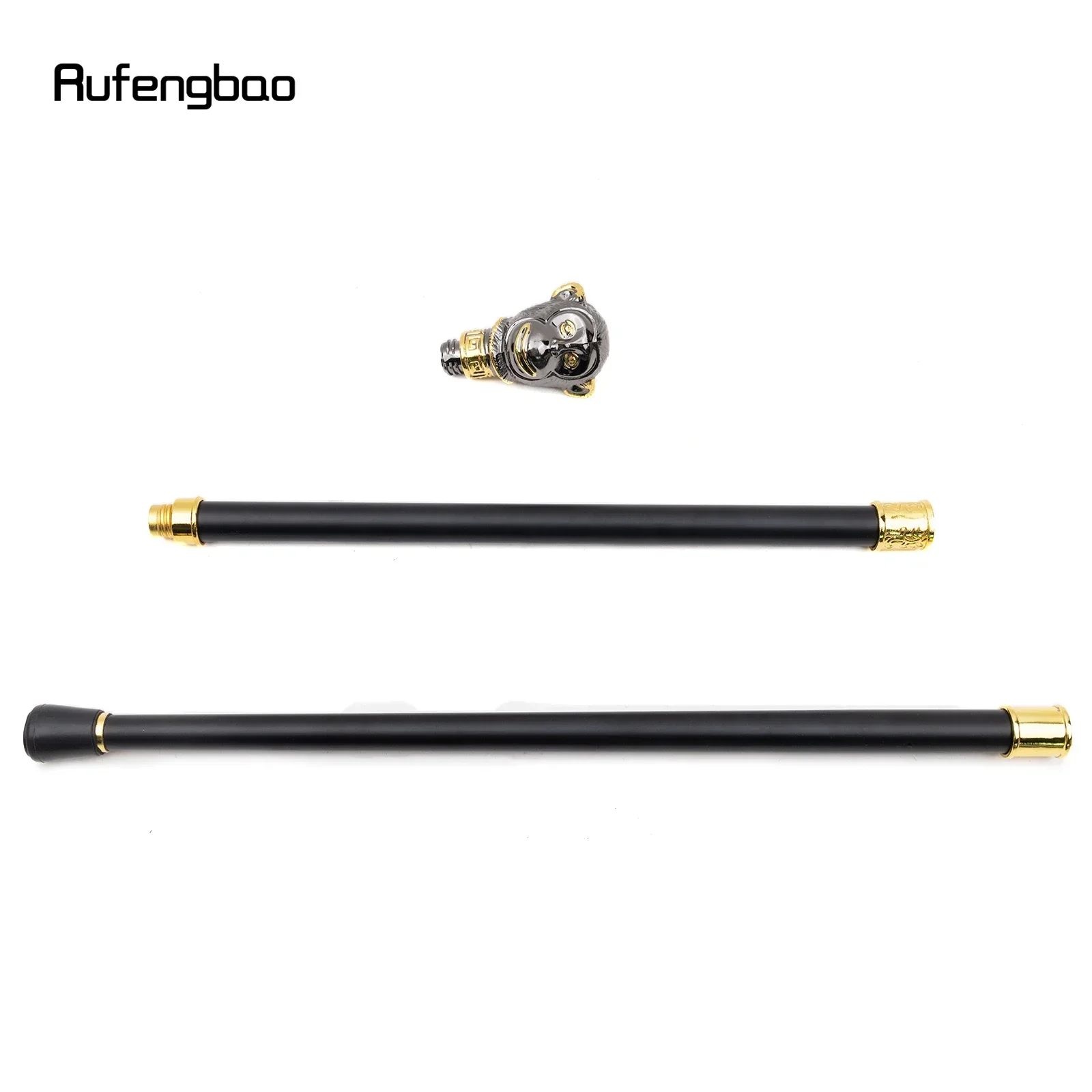 الذهبي الأسود القرد الحيوان موضة عصا للمشي ديكور Cospaly خمر حفلة عصرية عصا للمشي Crosier 92 سنتيمتر