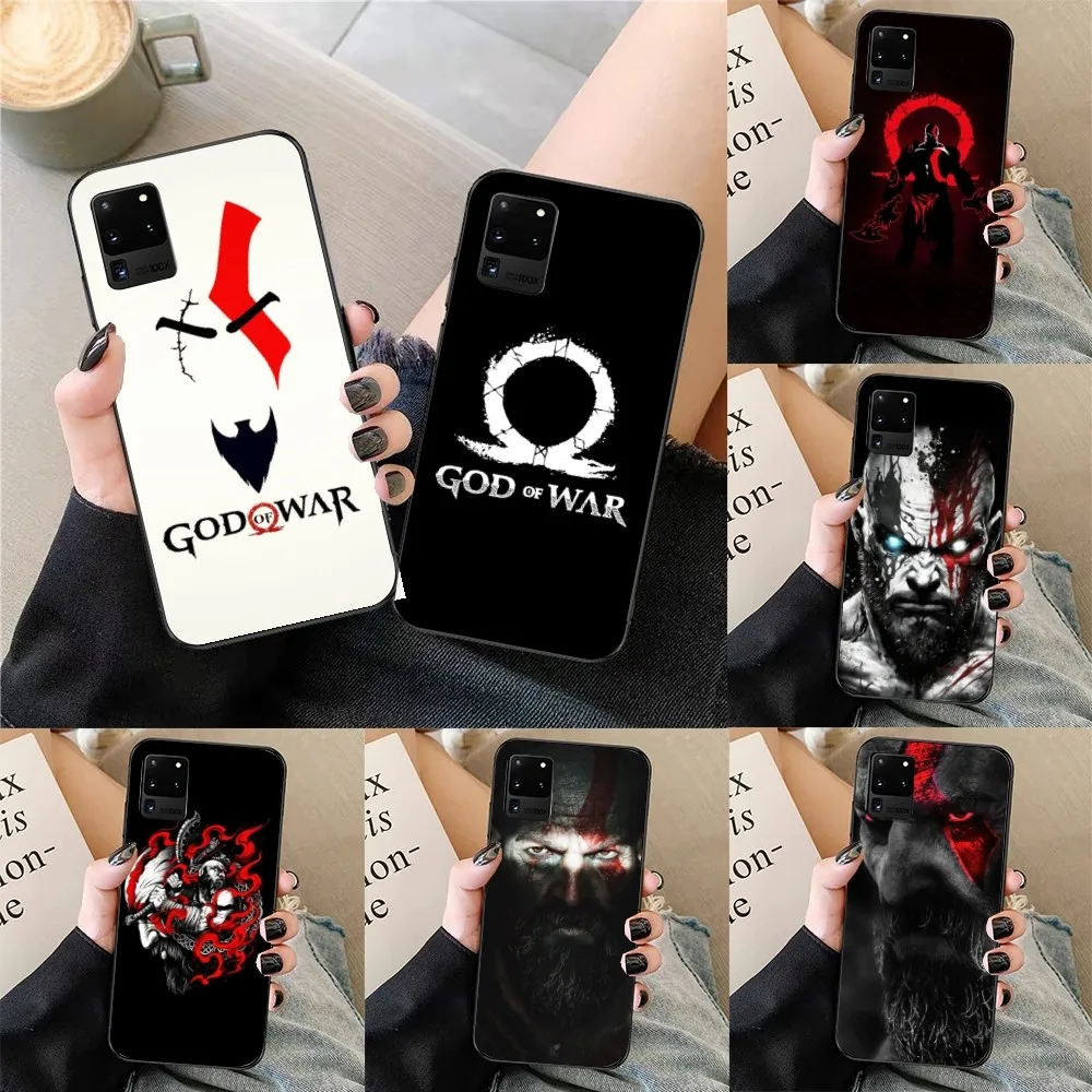 God War Kratos Mobile Cell Phone Case for Samsung Galaxy S23 S22 S21 S10 S9 S8 Plus Ultra Black Soft Phone Cover Funda