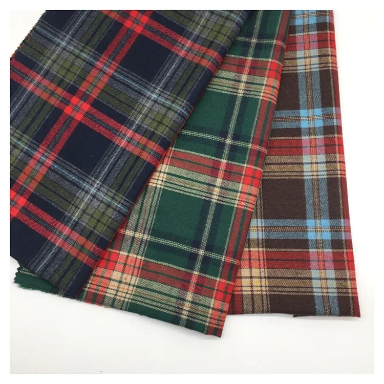 Christmas Plaid Fabric Red Green Checkered Check Fabric for DIY Sewing Home Christmas Party  Clothing Decor Material