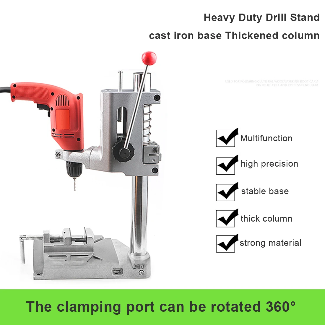 Electric Bench Drill Stand Single-Head Electric Drill Base Frame Drill Holder Power Grinder Accessories For Woodwork Rotary Tool