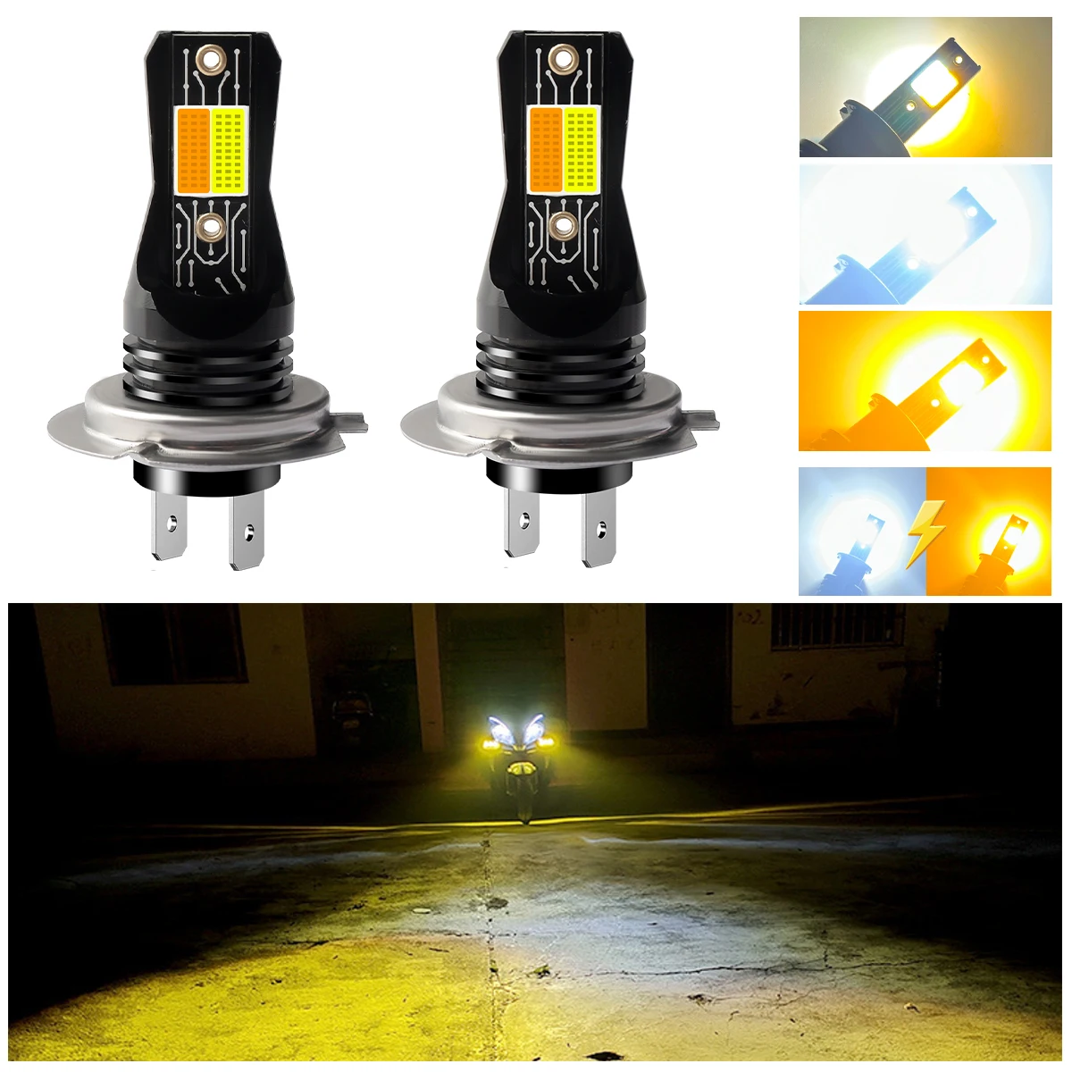 

Mini LED Headlight Bulbs H27 5202 880 881 Car Light Retrofit 12V 3000K 6000K White Yellow Strobe Fog Light Built-in Decoder