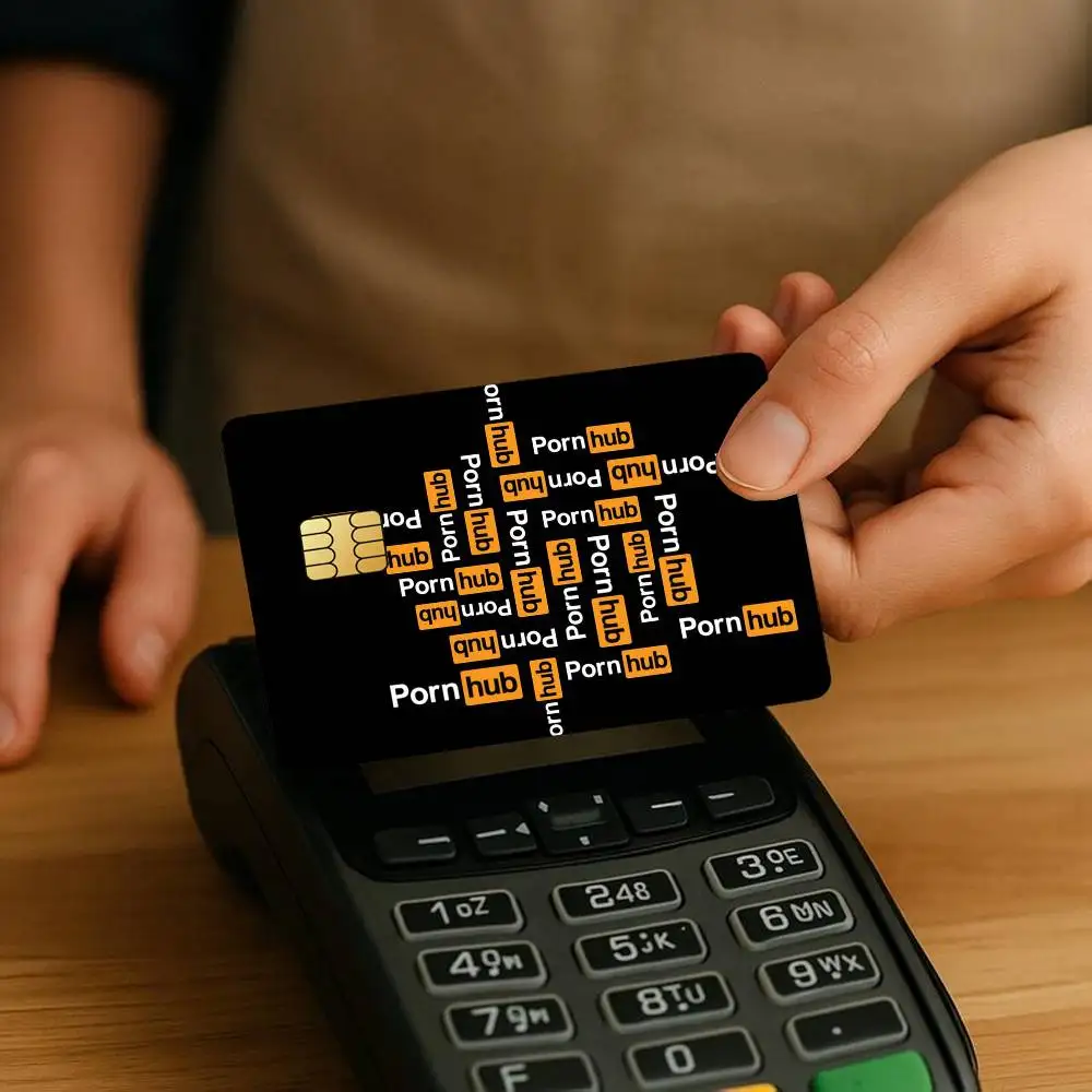 Art Logo P-Pornhub-S Credit Card Stickers Skin for Bank Debit Decorative Protection 4PCS Anti-scratch Waterproof