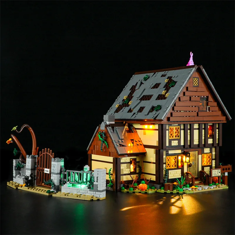 مجموعة إضاءة LED DIY لـ LEGO 21341 Sanderson Sisters House Building Brick Gift (إضاءة LED فقط، بدون نموذج كتل)