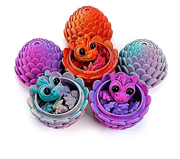 3D Printed Bubble Dragon Egg Set, Decorative Creative Toys Easter Cute Gifts Home Furnishings