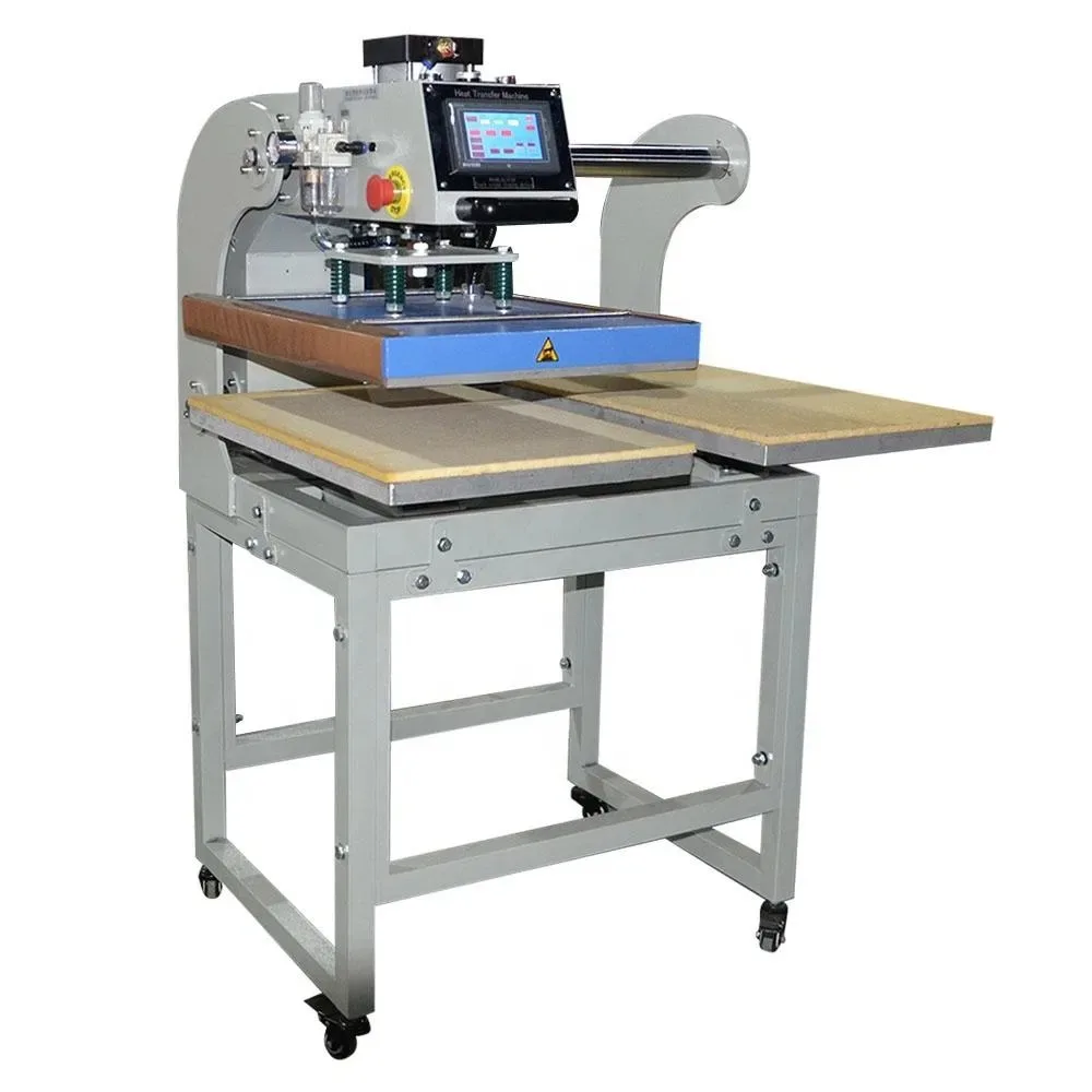 Sublimation Hot Pneumatic 2 -Station Heat Press Machine For Clothes Etc With CE