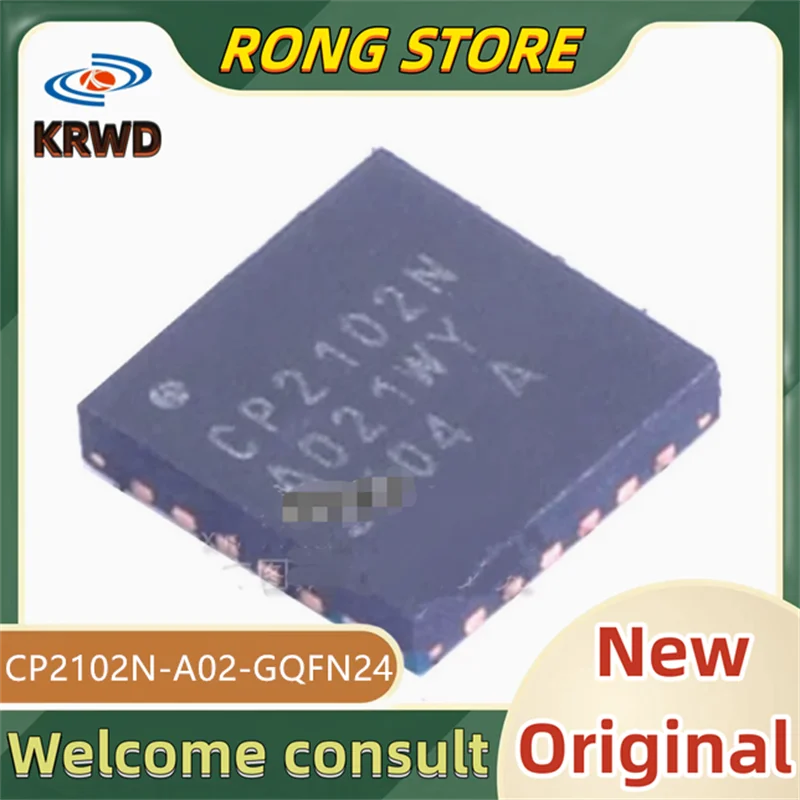 5PCS CP2102N  New and Original QFN24 CP2102N-A02-GQFN24 CP2102N-A02-G CP2102N-A CP2102N CP2102