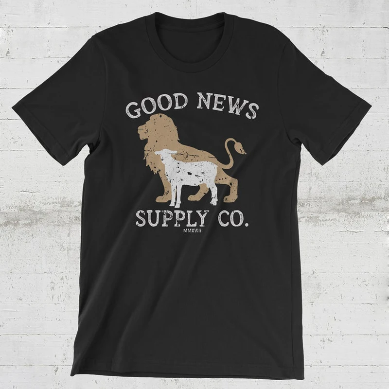 Good News Supply Co Mmxv Slogan Tee Cute Pet Graphic Tees Casual Unisex Style Top Custom T Shirt