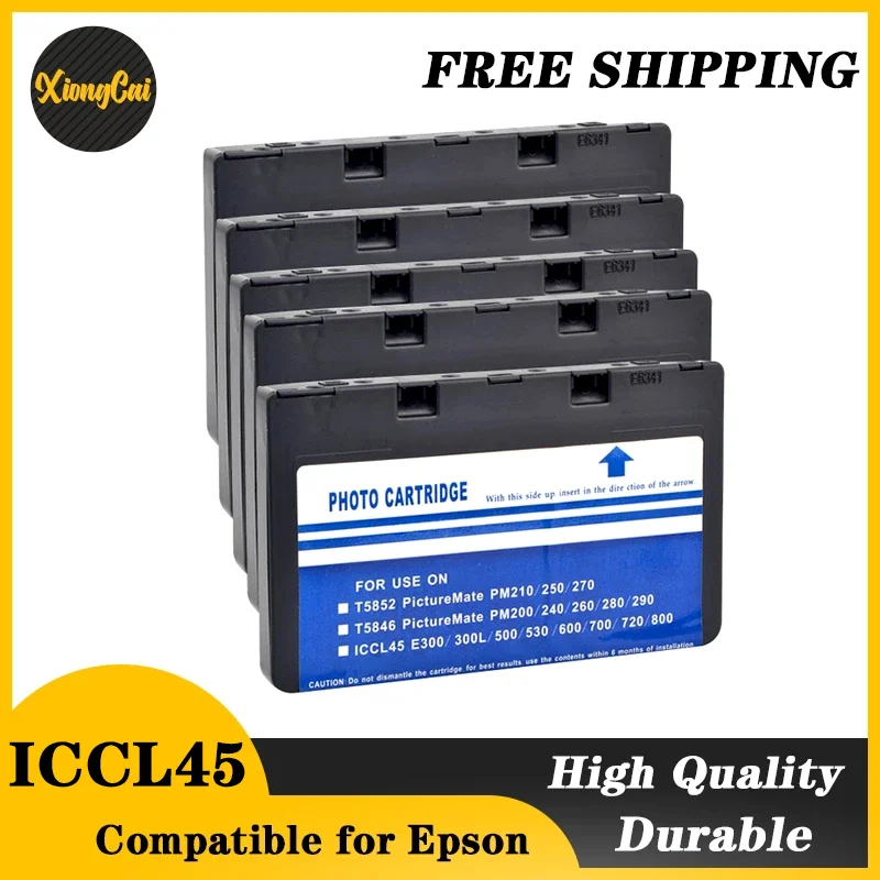 

Compatible ink Cartridge ICCL45 for Epson E-300 E-330SG E-520 E-530C E-530P E-530S E-600 E-700 E-720 E-800 Printer