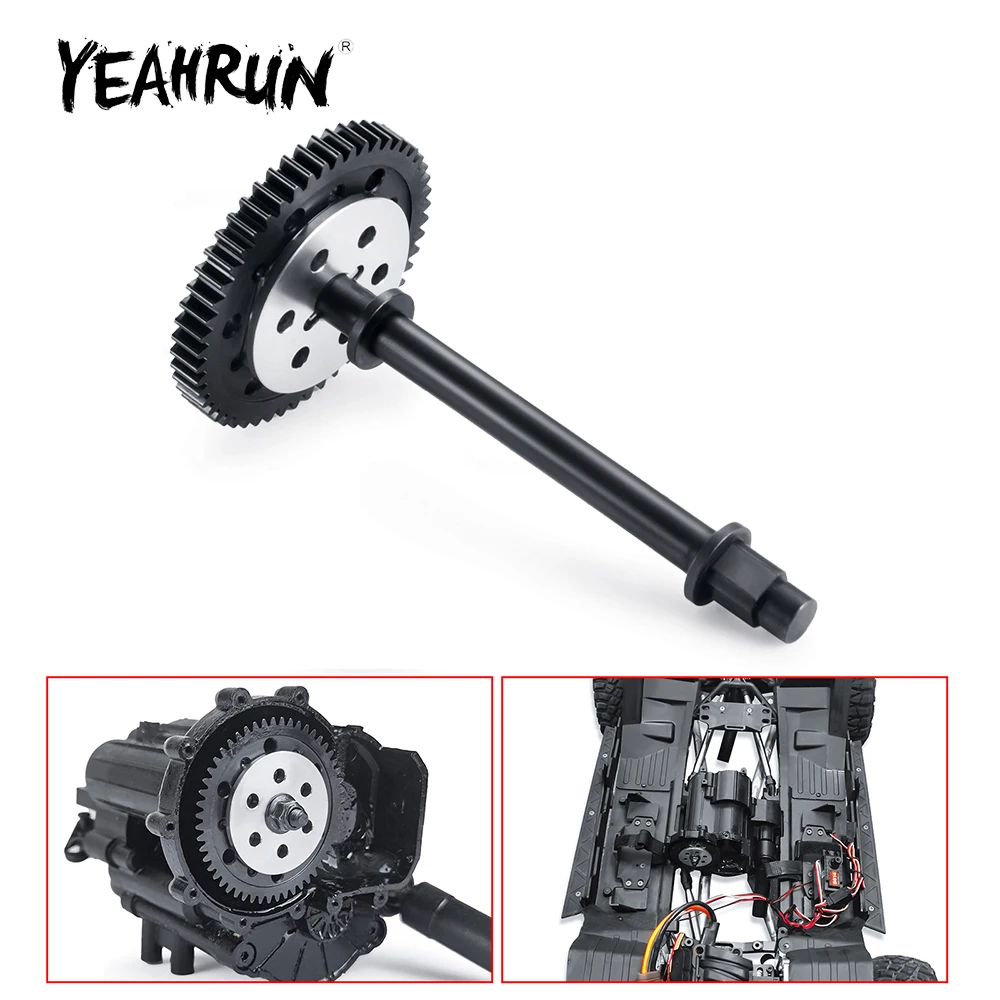 

YEAHRUN 1Set Metal Transmission Gearbox Gear Modification Kit for Axial SCX6 AXI05000 JEEP Wrangler 1/6 RC Crawler Car Parts