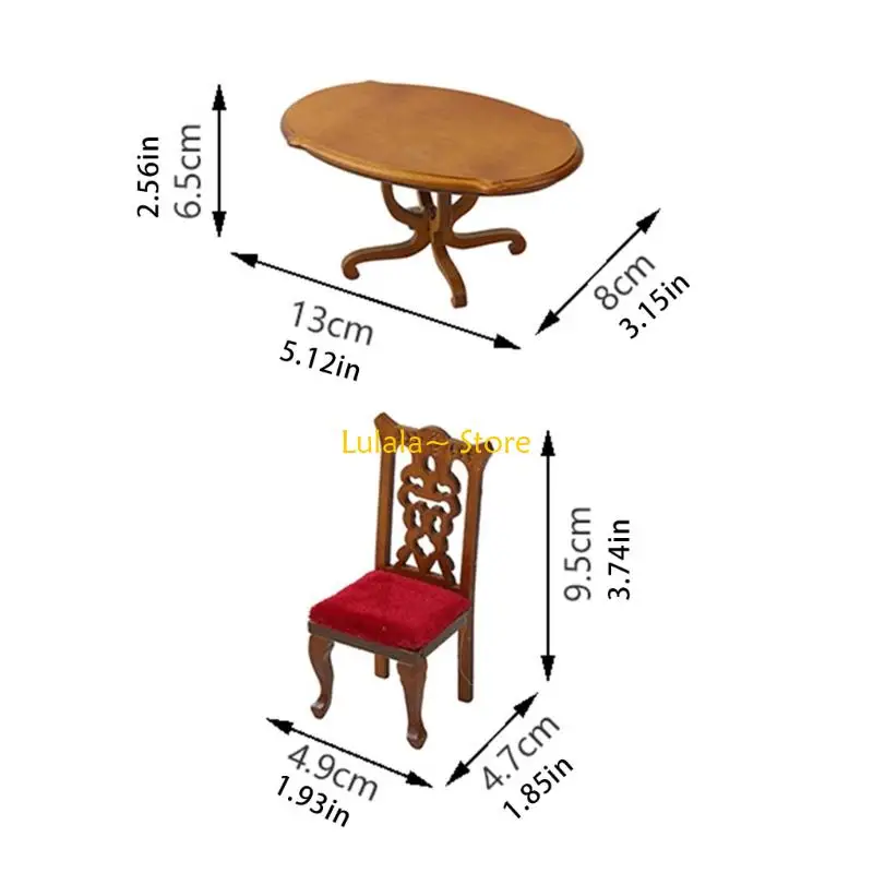 Y4QA – chaise Vintage pour maison poupée, affichage figurines jouets décoratifs, jeu simulation