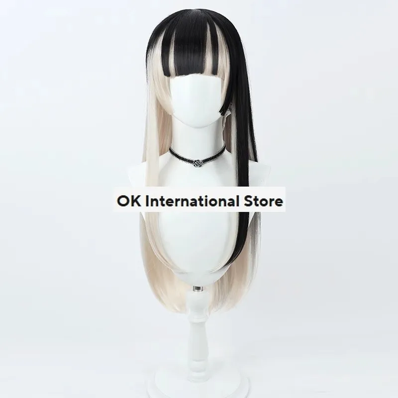 Virtual Youtuber Juufuutei Raden Cosplay Costume Hololive Regloss Wig Black Dress Lolita Shoes Woman Sexy Kawaii Carnival Suit