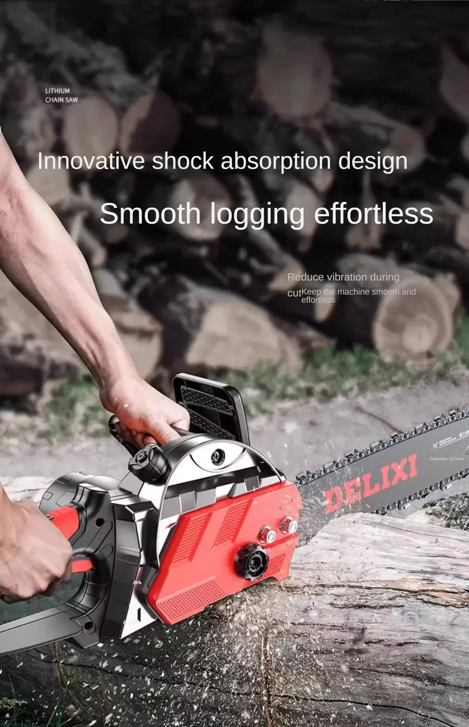 220V High Power Electric Chain Saw for Cutting Trees Handy for Home Use and Woodworking