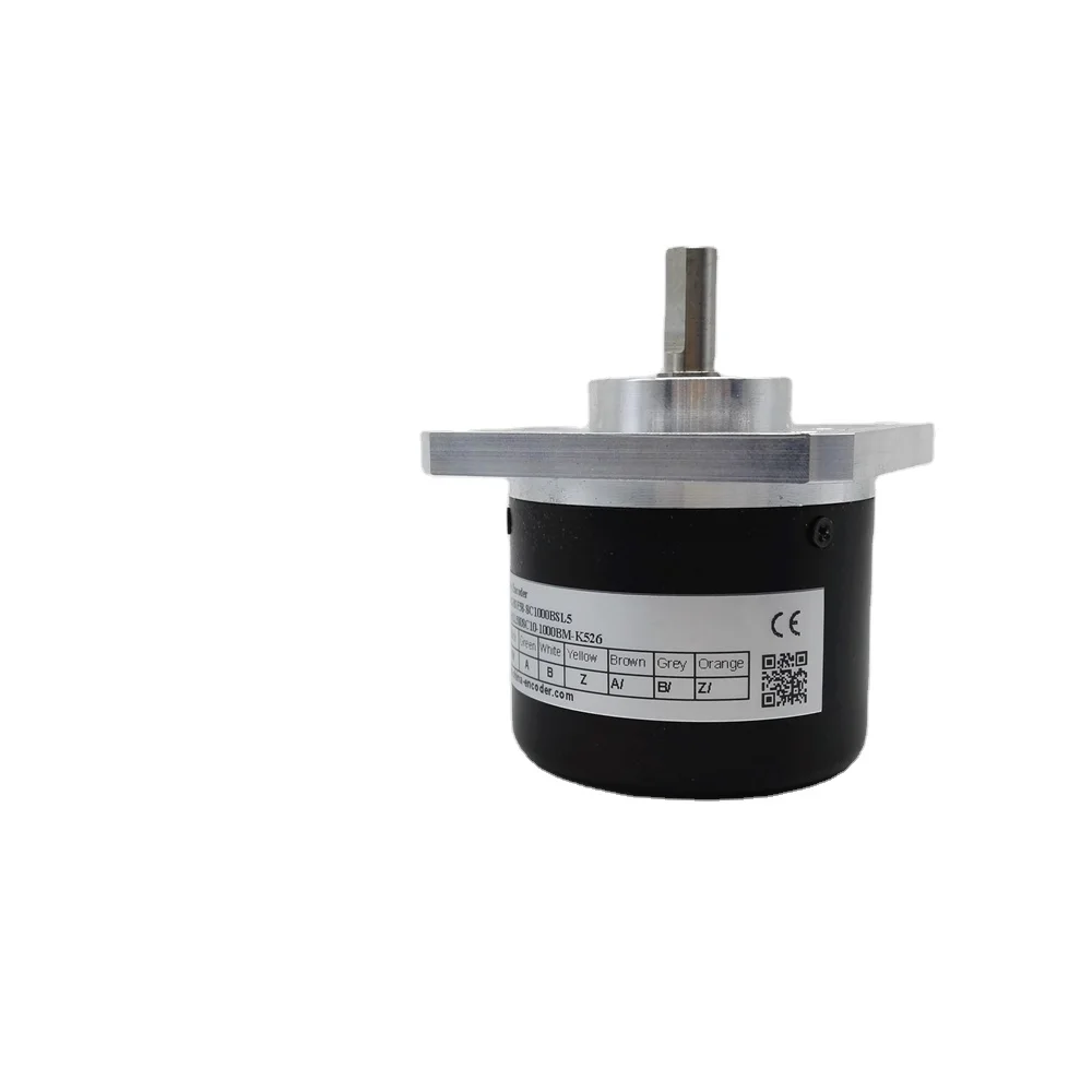 

CALT Solid 15mm shaft incremental rotary encoder GHSF58 CNC square flange encoder