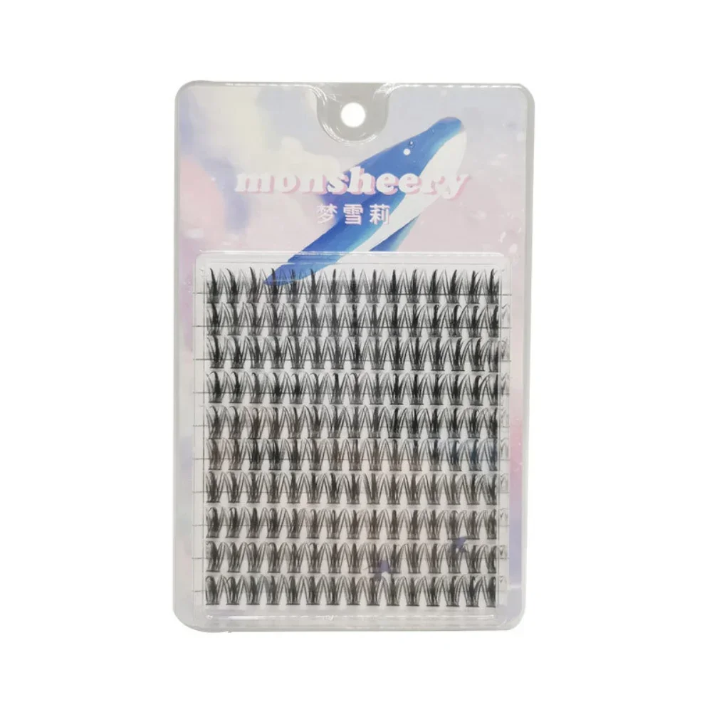 Extensión de pestañas postizas de gran capacidad, grupo Individual, pestañas de Manga naturales, pestañas postizas segmentadas autoadhesivas, maquillaje DIY