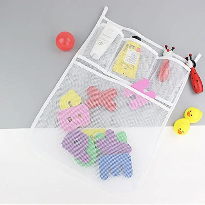 Baby Toy Storage Net Bath Tub Doll Organizer Suction Bath Bath Toy Material Net Baby Children  Tub Toy Storage Bag