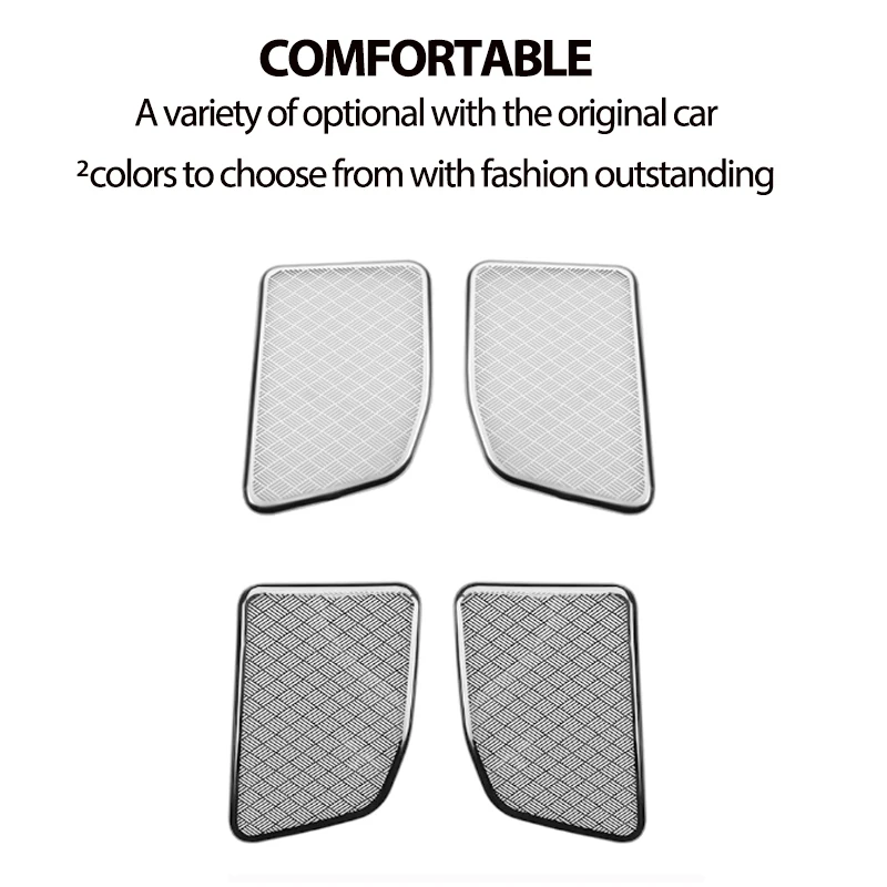 كسوة بوق صندوق السيارة الخلفي ، مكبر صوت من الفولاذ المقاوم للصدأ ، لوحة ديكور صوت ، مناسب لسيارة بي ام دبليو I5 ، G60 ، 7.5 ، 530li ، 2