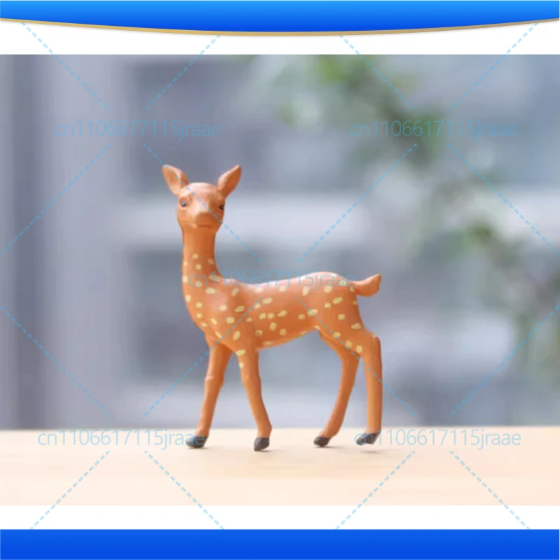 Miniature Deer Realistic Elk Figurine Woodland Animal Figurines Desktop Model Collection Party Favors Educational Learning Toys