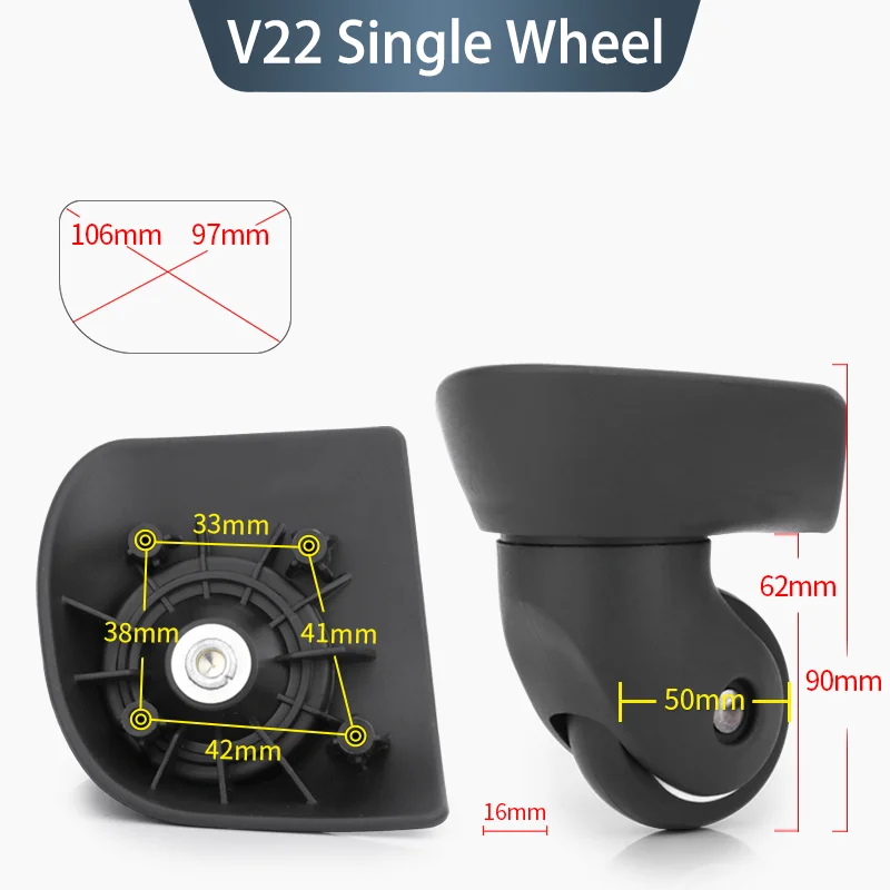 Replacement Wheels For Samsonite V22 Suitcases Heavy-Duty 360° Spinner Wheels—Quiet and Smooth—Suitcase Wheel Repair Kit