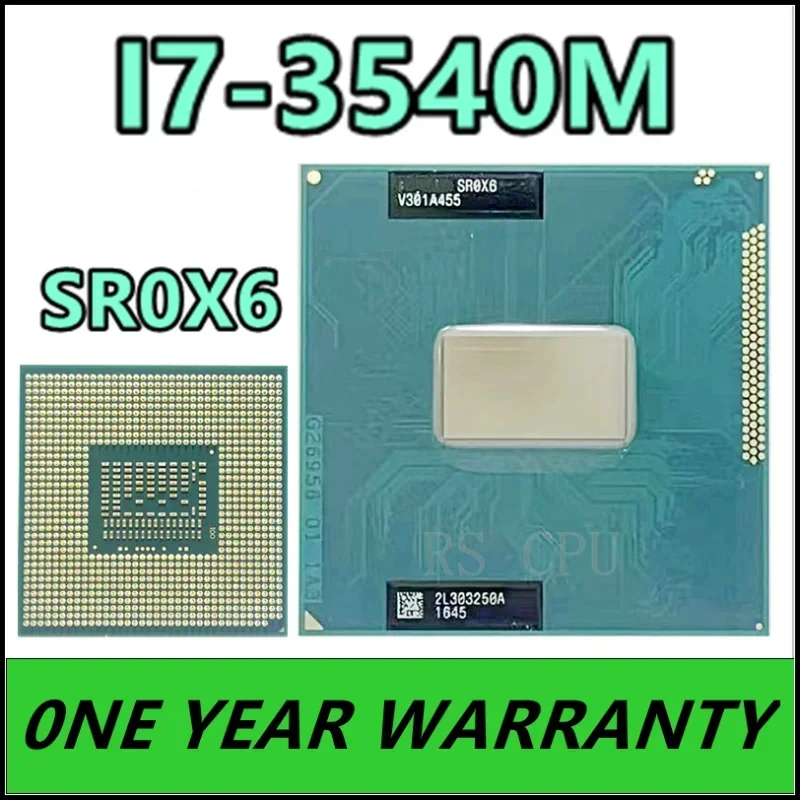 i7-3540M i7 3540M SR0X6 3.0 GHz Dual-Core Quad-Thread CPU Processor 4M 35W Socket G2 / rPGA988B