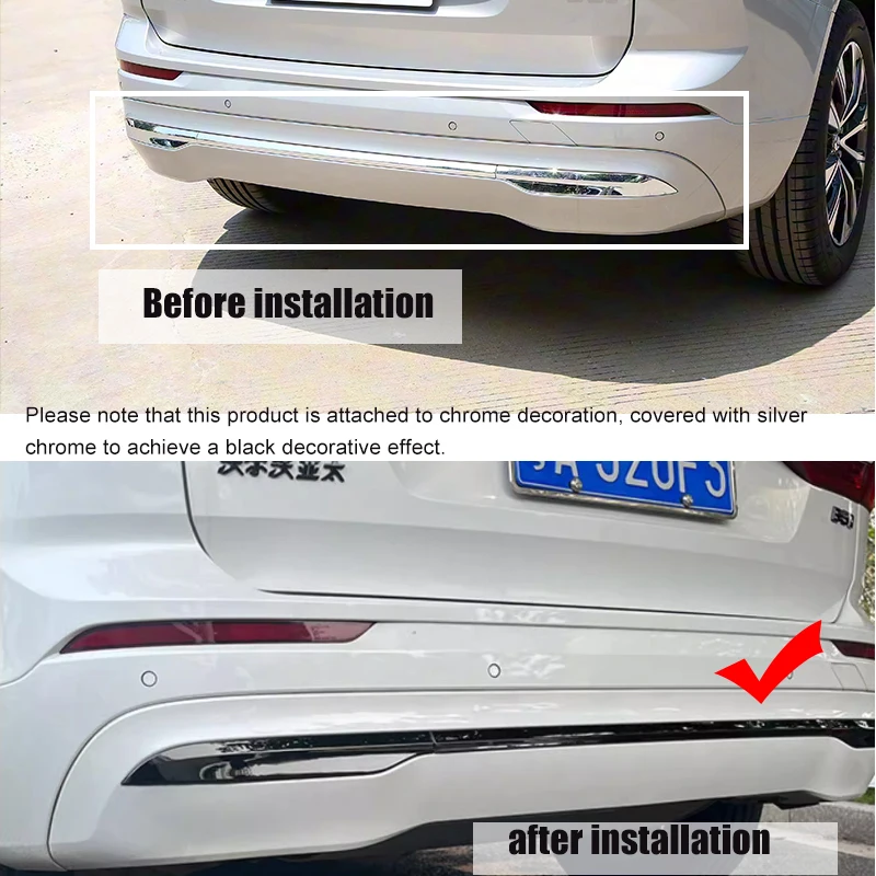 Black Car Sticker Window Front Fog Light Body Decoration Suitable For Volvo XC60 Car Decoration Accessories 2018-2026