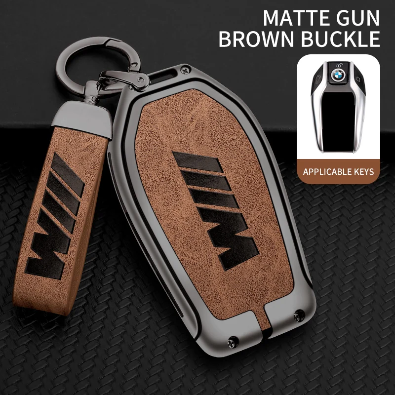 M Emblem Car Key Case Cover Shell for BMW LED Display G30 G12 G11 G32 G31 5 7 Series I8 I12 G01 X3 X4 G02 G05 X5 G07 X7 Keychain view 3