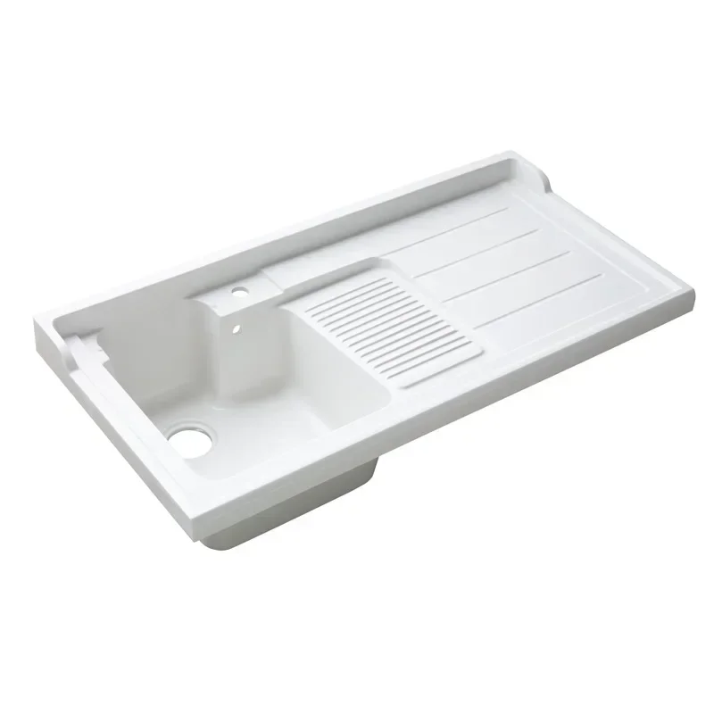 Sink laundry table, laundry basin with rubbing board quartz stone countertop