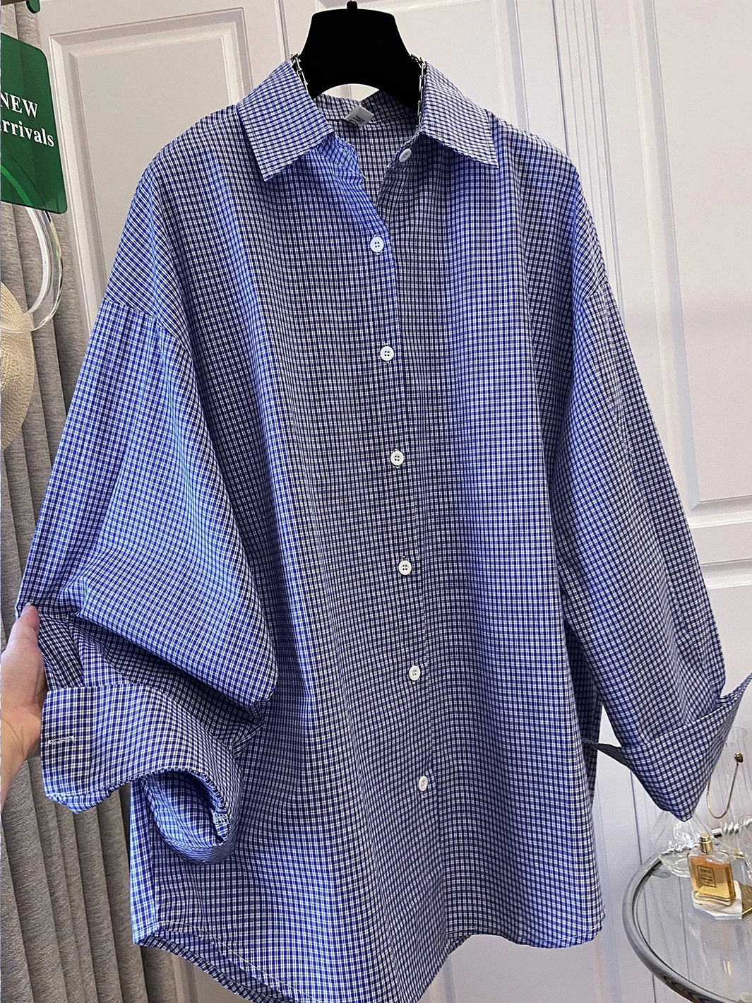 

Утягивающая клетчатая повседневная свободная женская одежда, осенняя новинка Sle Faionable, универсальная бирка Lazy Faion, женская премиум-класса irt