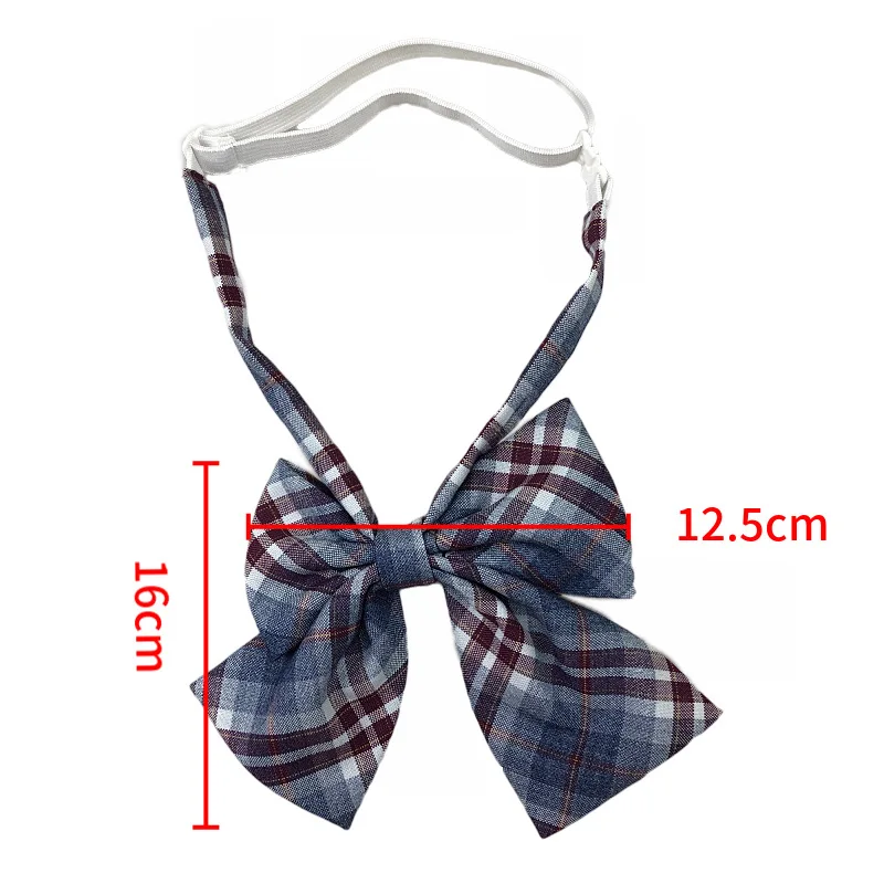 New Cute Ladies Bowtie Fashion Butterfly College Style Plaid Check Bow Tie Women's Simple Student Cosplay JK Uniform Accessories