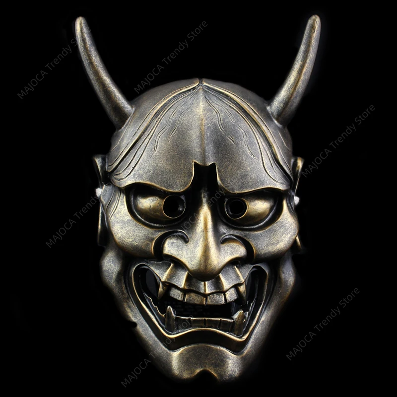 Hannya Mask Japan Style Resin Carnival Halloween Decorative Japanese Buddhism Prajna Ghost Cosplay Hanya Devil Masks Horror