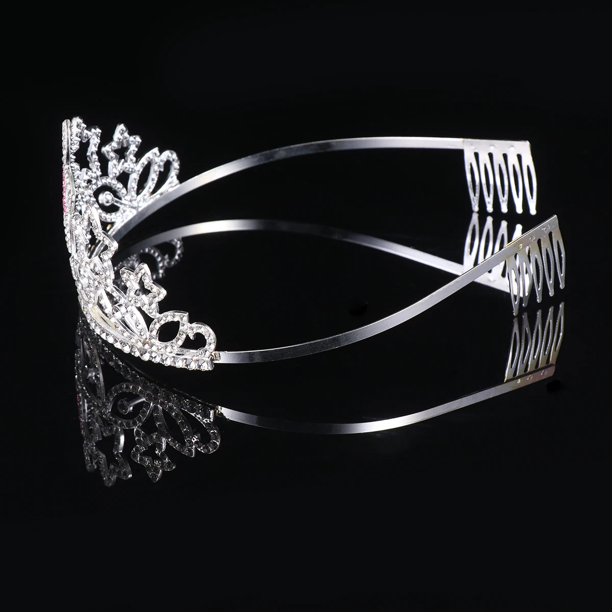 

Crown Hair Women Headwear Crystal 18 Birthday Headdress Lightweight Non Fading Atmosphere Hair Hoop Gift