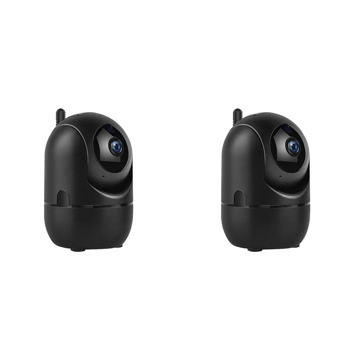 *A14E 2X 1080P Wireless Camera 355° Camera Mini Pet Video Surveillance Camera with Wifi Baby Monitor Smart Home Black US PLUG