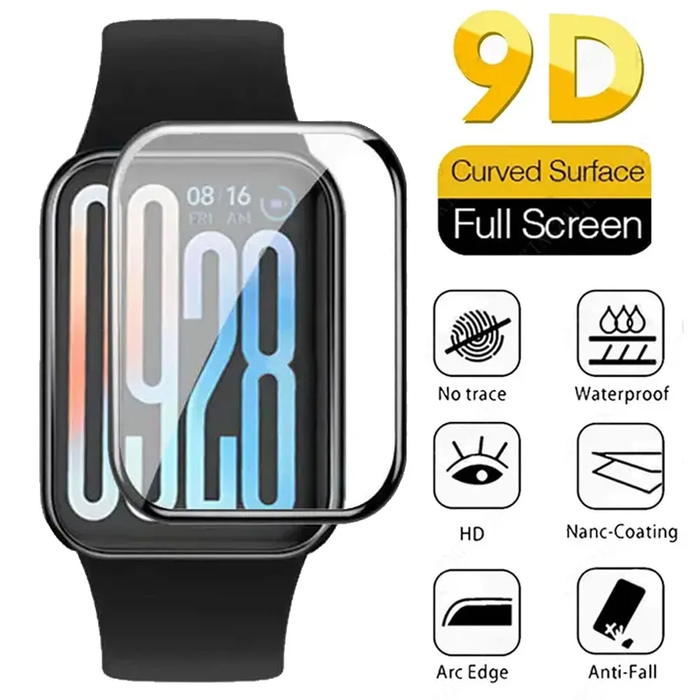 3D Vollgebogene Schutzfolie für Xiaomi Mi Band 9 Active 8 Active HD Displayschutzfolie für Xiaomi Mi Band 9/8/7 Pro Zubehör