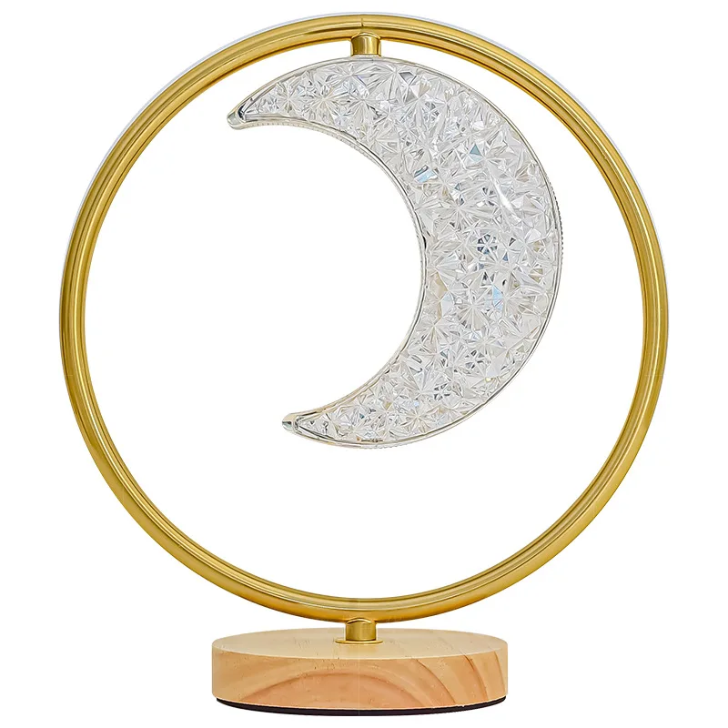 مصباح ليلي مزخرف إبداعي لغرفة النوم بجانب السرير، ديكور ممتاز، هدية المشاهير على الإنترنت، نجوم القمر