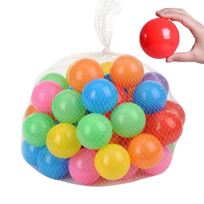 

50Pcs Outdoor Sport Ball Colorful Soft Water Swim Pool Ocean WaveBall Baby Eco-Friendly Stress Air Ball Tent Toys For Children