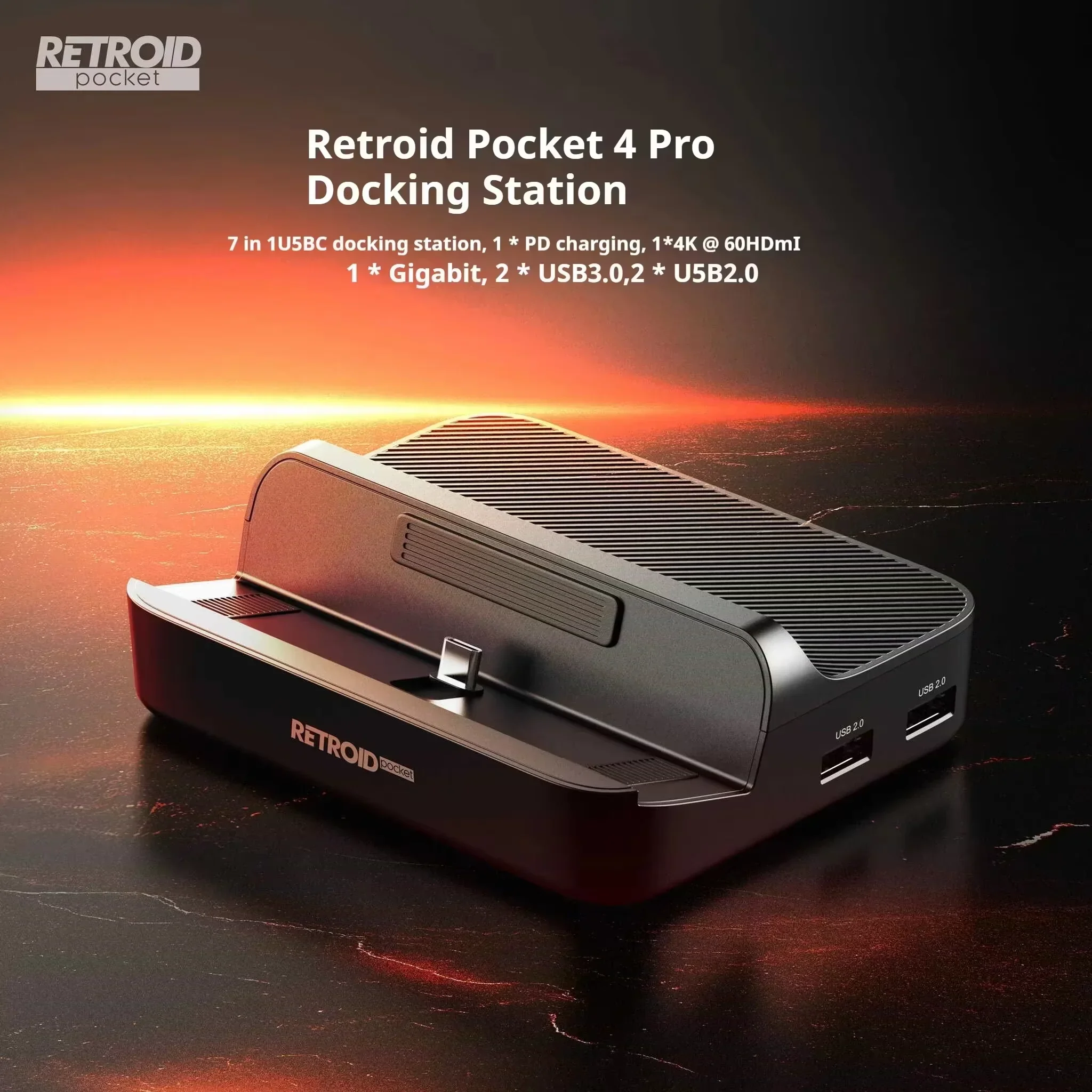 

Custom Retroid Pocket 5 Docking Station for Retroid Pocket 4 Pro RP5 Retroid Pocket Mini Game Console Dock Accessories Gift